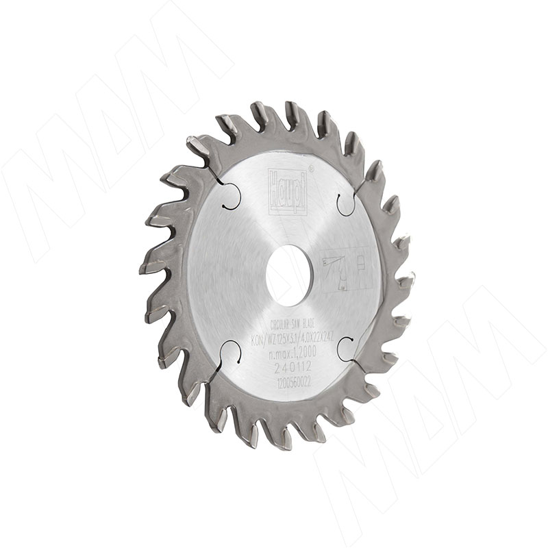Дисковая пила подрезная 125х3,1-4,0/2,5х22 Z24 KON/WZ